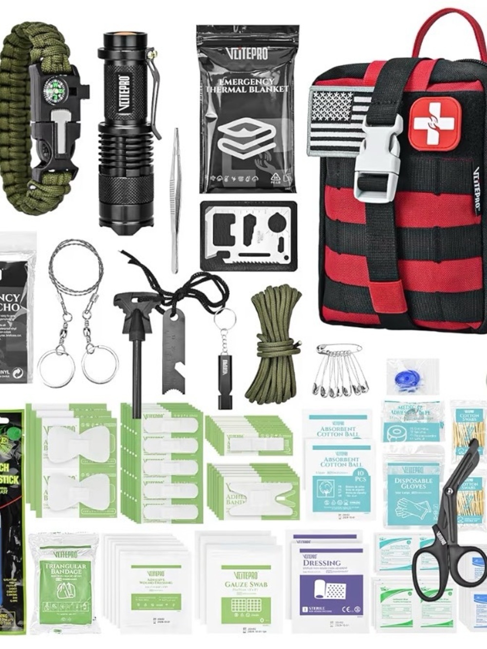 242 Piece Tactical First Aid Kit